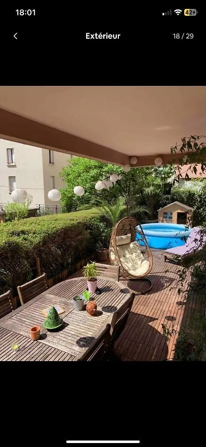 Apartment Gare La Part Dieu, Avec Terrasse, Jardin Et Parking Lyon